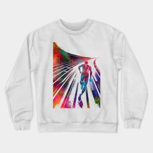 Runner sport art #runner #sport #jogging Crewneck Sweatshirt